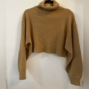 HM Cropped Turtleneck Sweater